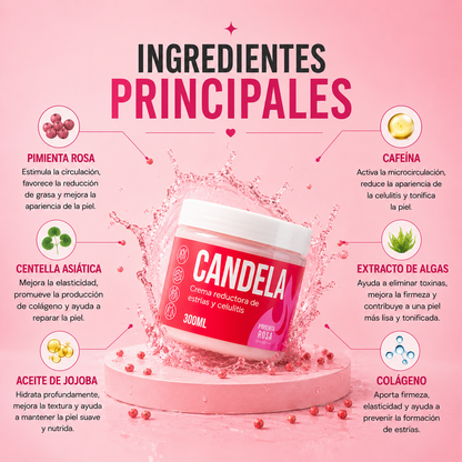 Crema Candela® – Pimienta Rosa (300 ml)