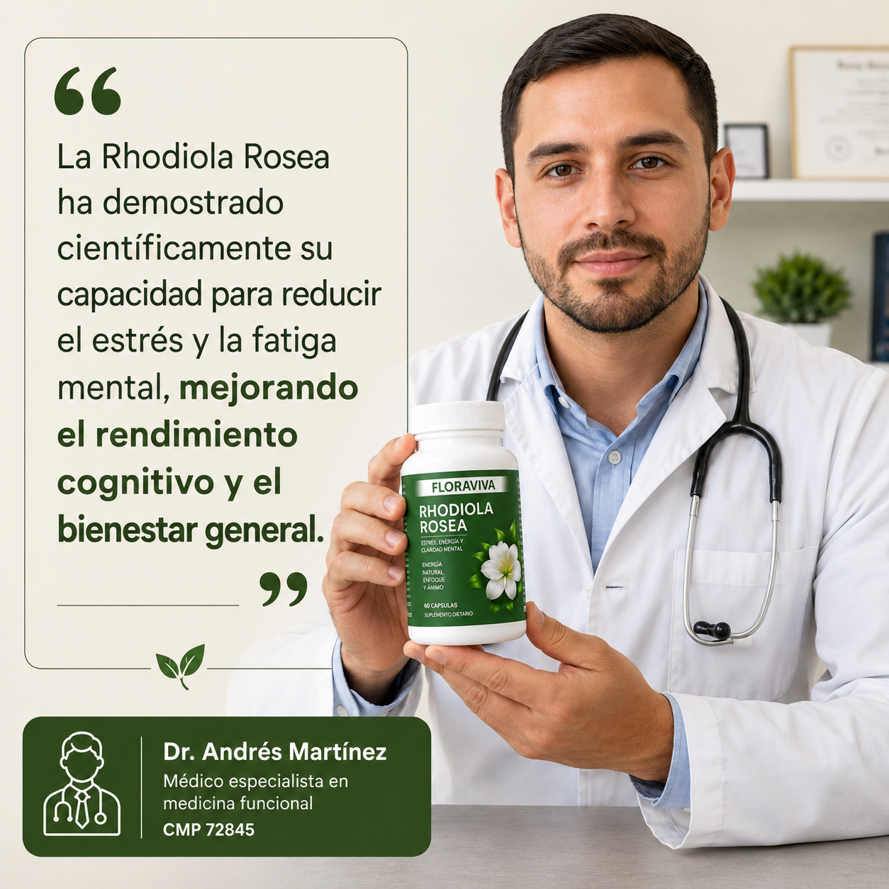 Rhodiola Rosea - Menos estrés, Más Energía
