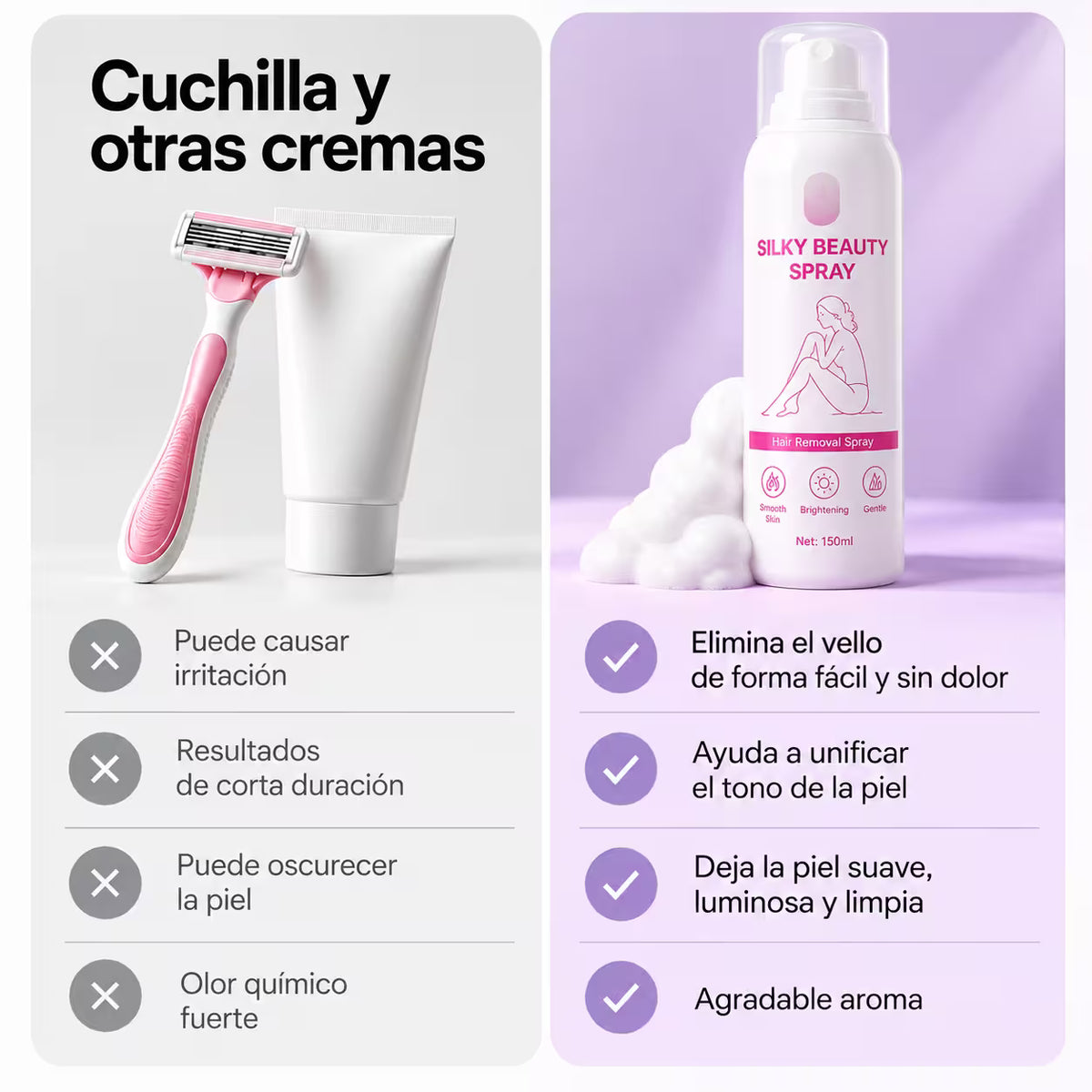 Spray Depilador - Silky Beauty™